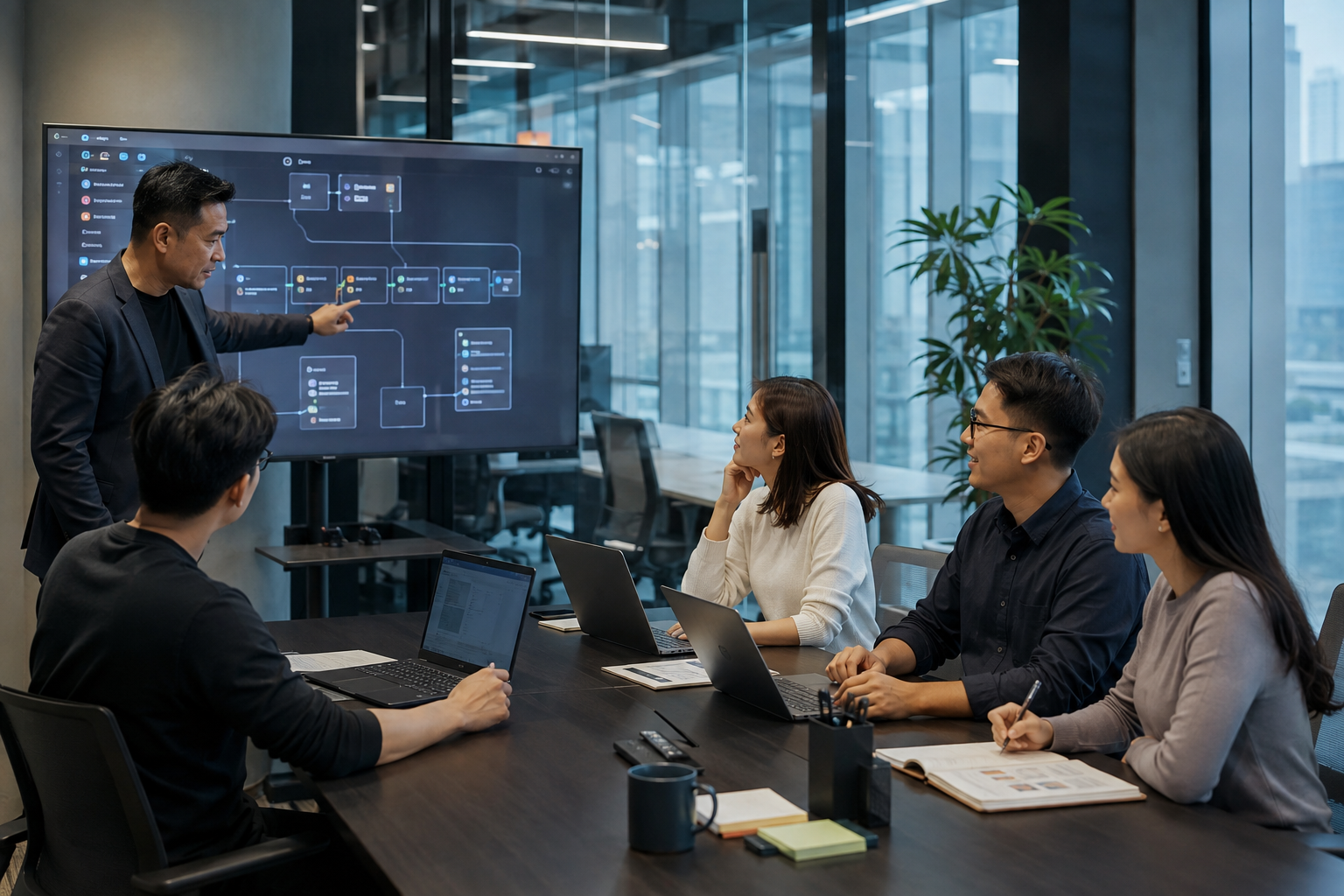 A practical AI workflow training session for a company team